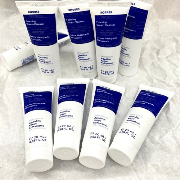 Korres Other - Korres Foaming greek Yogurht Cleansing Cream .68oz Tubes - 12 pack NEW